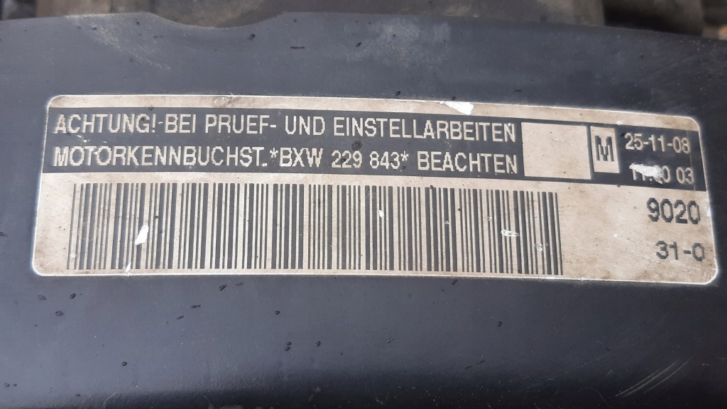 Moteur BXW — vue 4