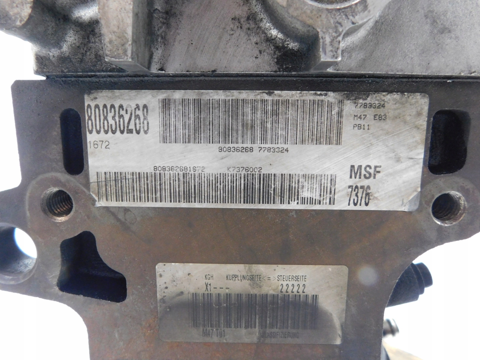 Moteur M47 D20 (204D4) — vue 6