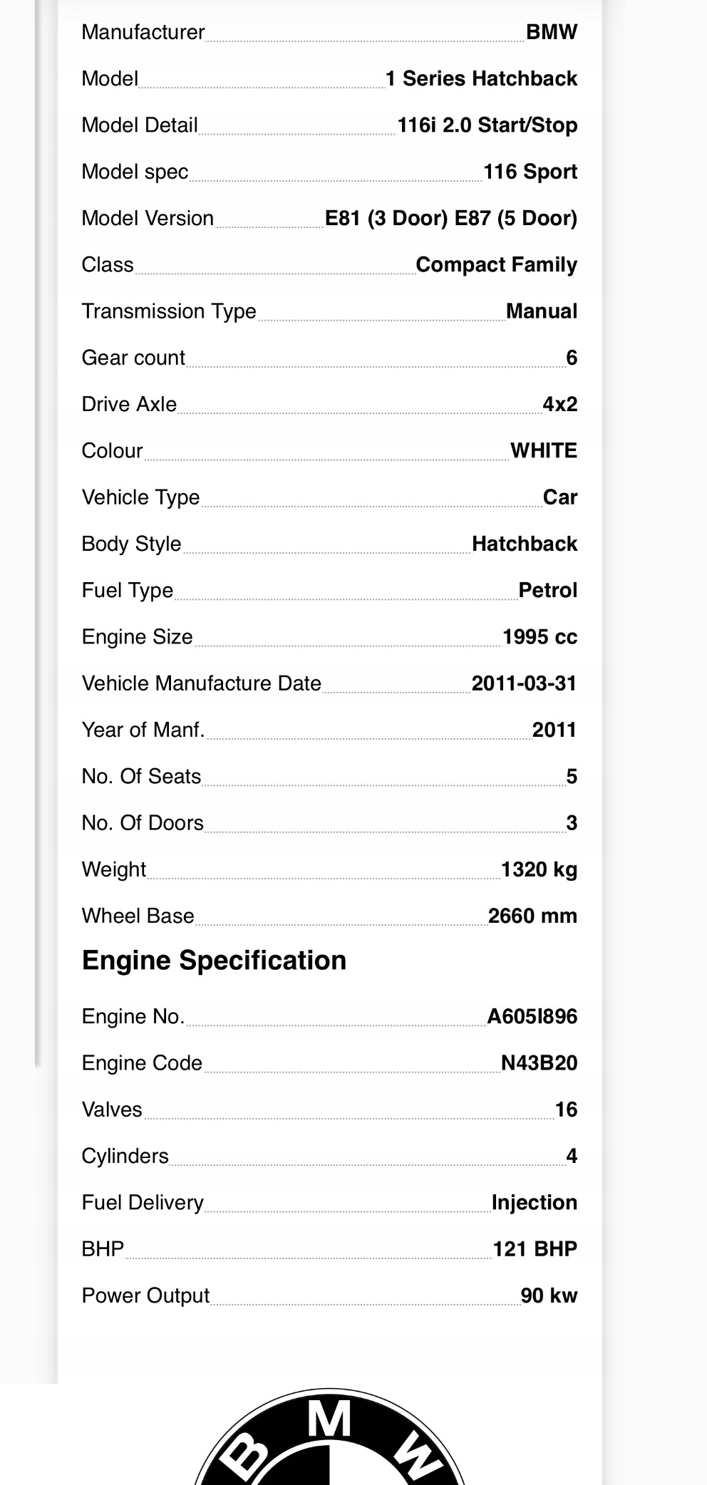 Moteur N43 B20 A - Image 10