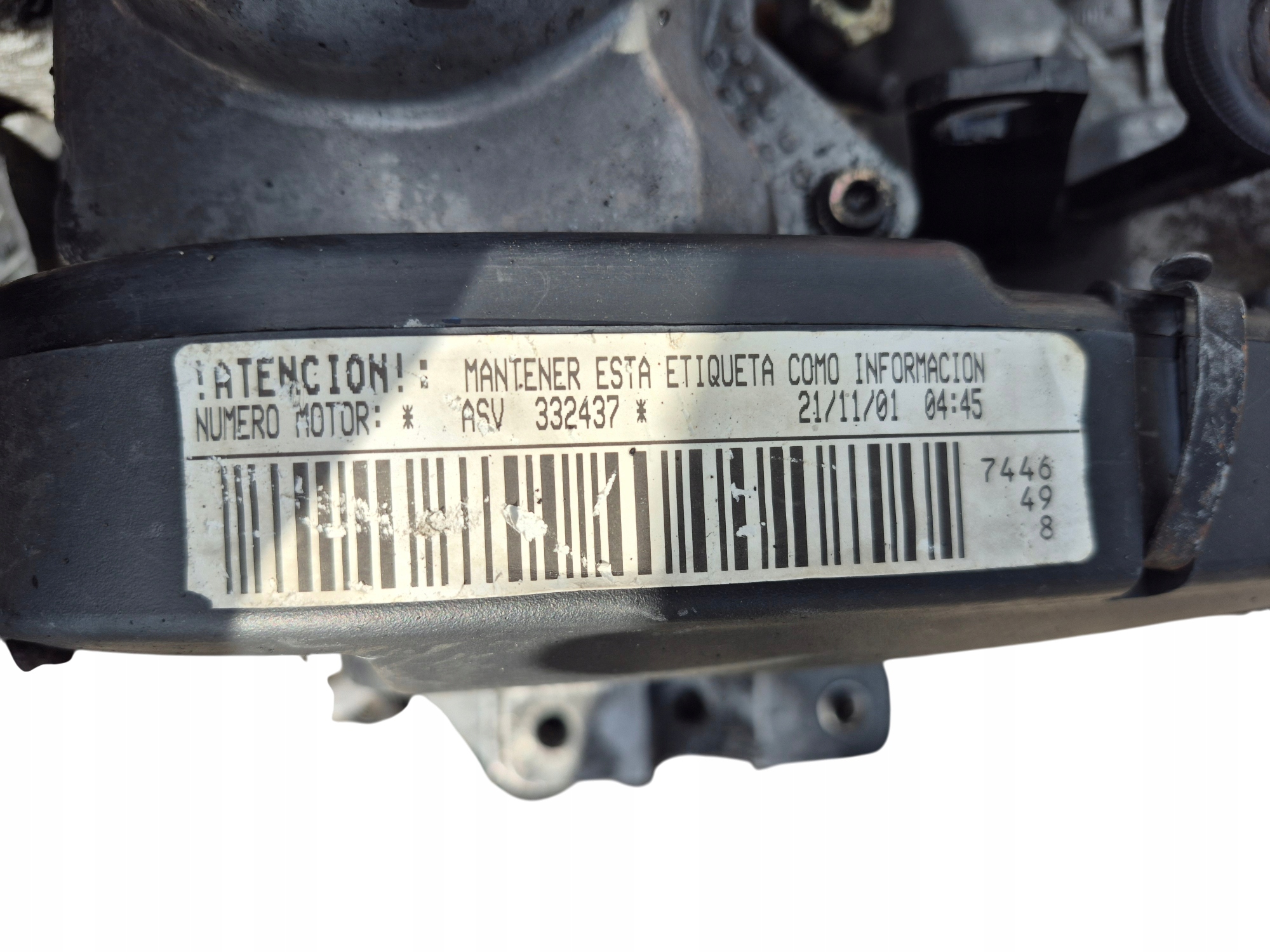 Moteur ASV — vue 1