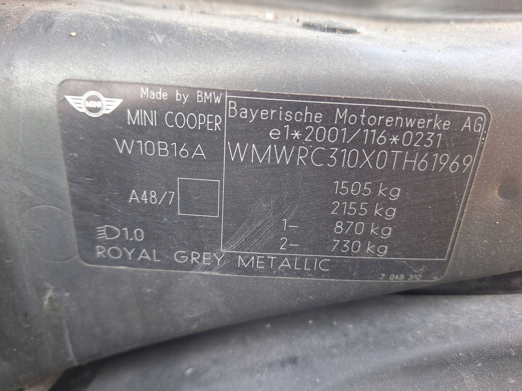 Moteur W10 B16 A - Image 1