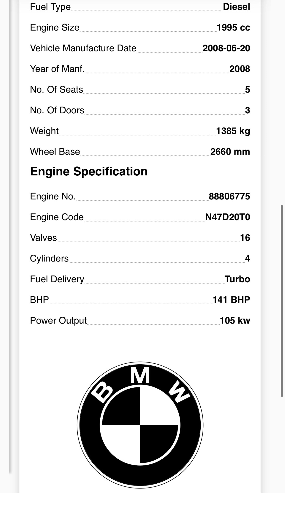 Moteur N47 D20 A - Image 11